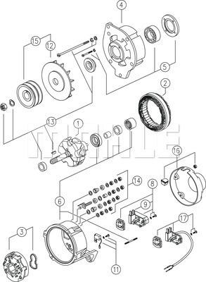 MAHLE MG 303 - Генератор autosila-amz.com