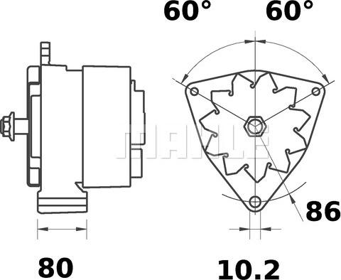 MAHLE MG 289 - Генератор autosila-amz.com