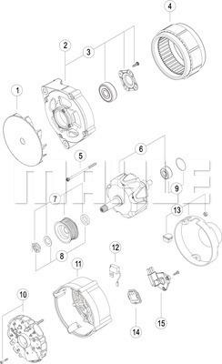 MAHLE MG 773 - Генератор autosila-amz.com