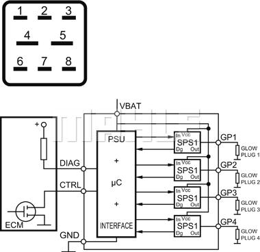 MAHLE MHG 11 - Controller/relay of glow plugs fits: AUDI 80 B3 CITROEN C4 GRAND PICASSO I, C4 PICASSO I, C5 III, C8 autosila-amz.com