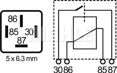 MAHLE MR 72 - MR 72 Реле выключатель многоцелевое autosila-amz.com