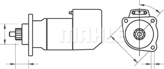 MAHLE MS 674 - Стартер autosila-amz.com