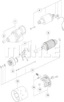 MAHLE MS 131 - Стартер autosila-amz.com