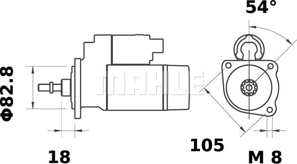 MAHLE MS 188 - Стартер autosila-amz.com