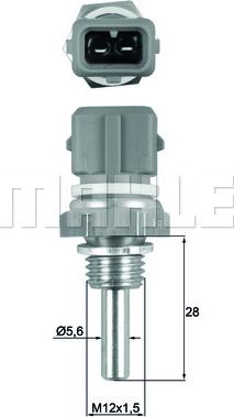 MAHLE TSE 19 - Датчик, температура охлаждающей жидкости autosila-amz.com