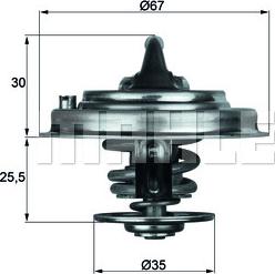 MAHLE TX 34 82D - Термостат охлаждающей жидкости / корпус autosila-amz.com