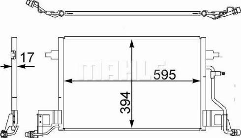 MAHLE AC 403 000S - Конденсатор кондиционера autosila-amz.com