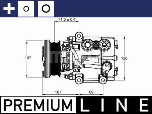 MAHLE ACP 859 000P - Компрессор кондиционера autosila-amz.com