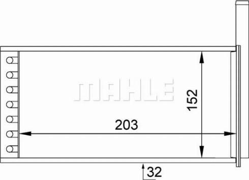 MAHLE AH 151 000S - Теплообменник, отопление салона autosila-amz.com