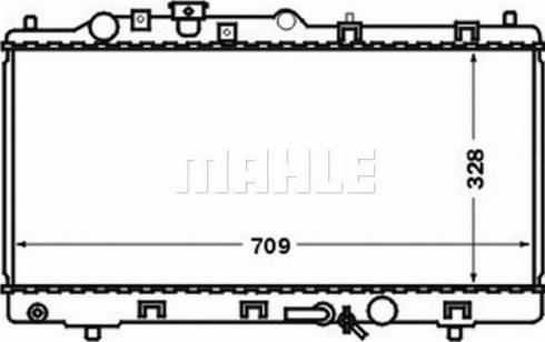 MAHLE CR 1472 000S - Радиатор, охлаждение двигателя autosila-amz.com