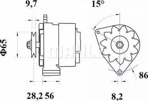 MAHLE MG 218 - Генератор autosila-amz.com