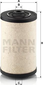 Mann-Filter BFU 900 x - Топливный фильтр autosila-amz.com