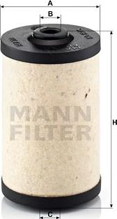 Mann-Filter BFU 700 x - Топливный фильтр autosila-amz.com