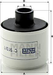 Mann-Filter C 913/1 - Воздушный фильтр, компрессор - подсос воздуха autosila-amz.com
