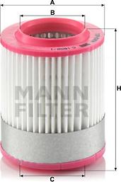 Mann-Filter C 1652/1 - Воздушный фильтр, двигатель autosila-amz.com