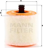 Mann-Filter C 16 012 - Воздушный фильтр, двигатель autosila-amz.com