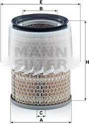 Mann-Filter C 16 148 - Воздушный фильтр, двигатель autosila-amz.com