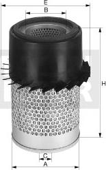 Mann-Filter C 934 - Воздушный фильтр, двигатель autosila-amz.com