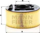Mann-Filter C 1882 - Воздушный фильтр, двигатель autosila-amz.com