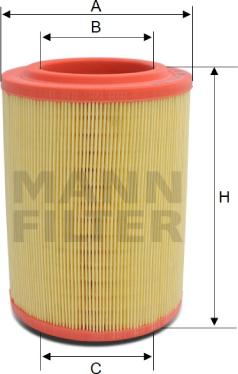 Mann-Filter C 18 209 - Воздушный фильтр, двигатель autosila-amz.com