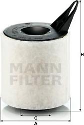 Mann-Filter C 1370 - Воздушный фильтр, двигатель autosila-amz.com
