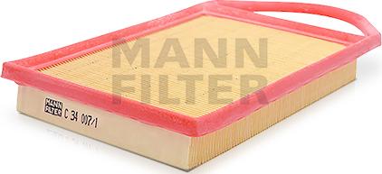 Mann-Filter C 34 007/1 - Воздушный фильтр, двигатель autosila-amz.com