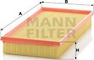 Mann-Filter C 35 124 - Воздушный фильтр, двигатель autosila-amz.com