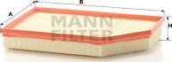 Mann-Filter C 35 177 - Воздушный фильтр, двигатель autosila-amz.com