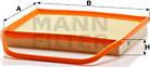 Mann-Filter C 36 004 - Воздушный фильтр, двигатель autosila-amz.com
