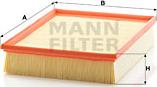 Mann-Filter C 30 195 - Воздушный фильтр, двигатель autosila-amz.com