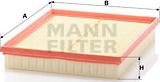 Mann-Filter C 30 130 - Воздушный фильтр, двигатель autosila-amz.com