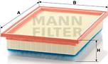 Mann-Filter C 31 116 - Воздушный фильтр, двигатель autosila-amz.com