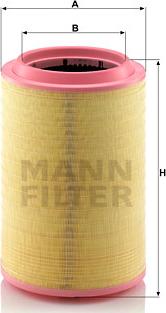 Mann-Filter C 33 1630/2 - Воздушный фильтр, двигатель autosila-amz.com