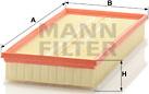 Mann-Filter C 37 153/1 - Воздушный фильтр, двигатель autosila-amz.com