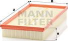 Mann-Filter C 37 153 - Воздушный фильтр, двигатель autosila-amz.com