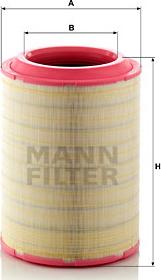 Mann-Filter C 37 2070/2 - Воздушный фильтр, двигатель autosila-amz.com