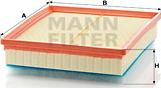 Mann-Filter C 29 168 - Воздушный фильтр, двигатель autosila-amz.com
