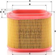 Mann-Filter C 24 196 - Воздушный фильтр, двигатель autosila-amz.com