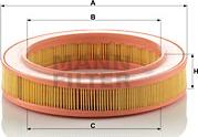 Mann-Filter C 2540 - Воздушный фильтр, двигатель autosila-amz.com