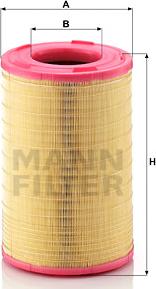 Mann-Filter C 25 003 - Воздушный фильтр, двигатель autosila-amz.com
