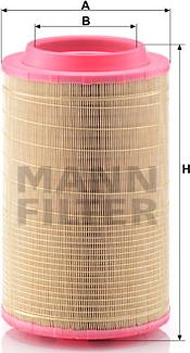 Mann-Filter C 25 860/5 - Воздушный фильтр, двигатель autosila-amz.com