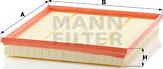 Mann-Filter C 28 125 - Воздушный фильтр, двигатель autosila-amz.com