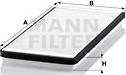 Mann-Filter CU 4150 - Фильтр воздуха в салоне autosila-amz.com