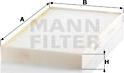 Mann-Filter CU 4236 - Фильтр воздуха в салоне autosila-amz.com