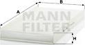 Mann-Filter CU 5096 - Фильтр воздуха в салоне autosila-amz.com