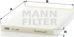 Mann-Filter CU 1936 - Фильтр воздуха в салоне autosila-amz.com