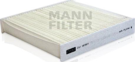 Mann-Filter CU 1835/1 - Фильтр воздуха в салоне autosila-amz.com