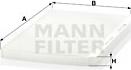 Mann-Filter CU 3455 - Фильтр воздуха в салоне autosila-amz.com