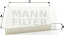 Mann-Filter CU 3461 - Фильтр воздуха в салоне autosila-amz.com