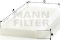 Mann-Filter CU 3554 - Фильтр воздуха в салоне autosila-amz.com